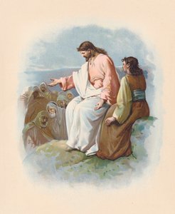 O Sermão da Montanha (litografia a cores) de John Lawson