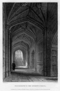 Proscholium para a Divinity School, Oxford, 1836.