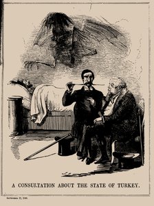 Uma Consulta sobre o Estado da Turquia. Punch, 17 de setembro de 1853, 1853. de John Leech