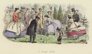 Um jogo croquet