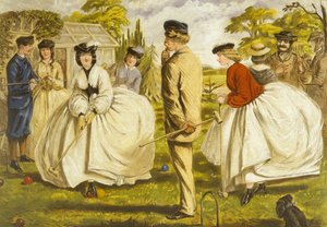 Um bom jogo para dois ou mais (óleo sobre tela) de John Leech