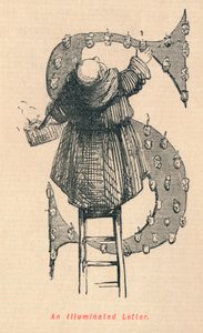 Uma carta iluminada, c1860, c1860 de John Leech