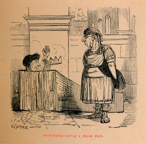 Arquimedes tomando banho quente, 1852