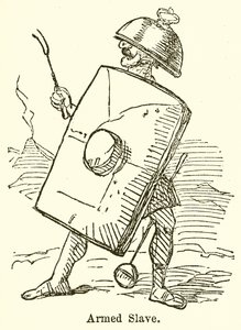 Escravo Armado (gravura) de John Leech