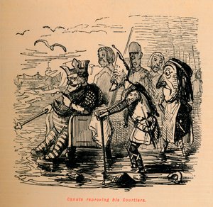 Canuto reprovando seus cortesãos, c1860, c1860 de John Leech