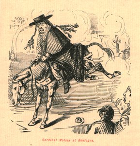 Cardeal Wolsey em Boulogne, 1897. de John Leech