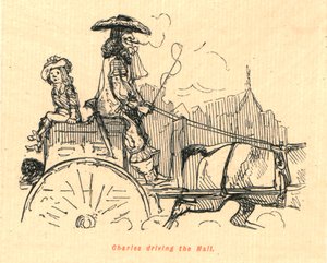 Charles dirigindo o shopping, 1897. de John Leech
