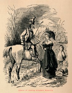 Edward IV, conhecendo Elizabeth Woodville, c1860, c1860. de John Leech