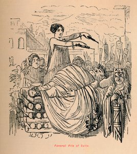 Pilha fúnebre de Sulla, 1852 de John Leech
