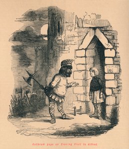 Guthrum faz uma Visita Noturna a Alfred, c1860, c1860. de John Leech