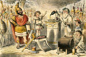 Aníbal, enquanto ainda uma criança jura eterno ódio aos romanos de John Leech