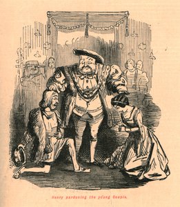 Henry perdoando o jovem casal, 1897. de John Leech