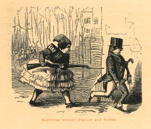 Hostilidades entre Inglaterra e França, 1897. de John Leech