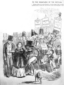 Como a procissão de cartistas poderia ter parecido, 1848