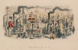 Hyde Park como vai ser (gravação a cores) de John Leech