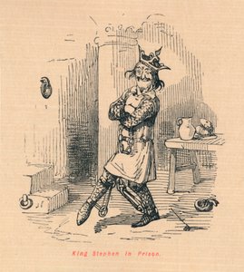 Rei Estêvão na prisão, c1860, c1860 de John Leech