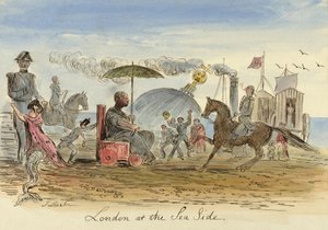 Londres no lado do mar, pub.1844 de John Leech