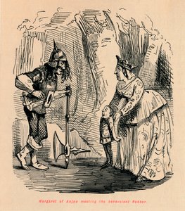 Margarida de Anjou, conhecendo o benevolente Ladrão, de John Leech