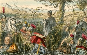 Marius descoberto nos pântanos em Minturnae de John Leech