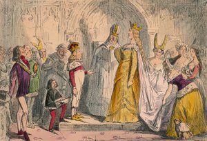 Casamento de Henrique VI e Margarida de Anjou, 1850 de John Leech