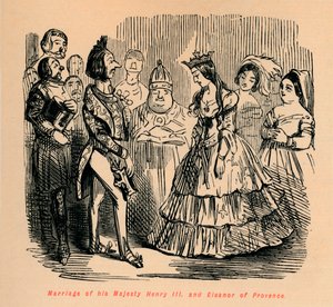 Casamento de Sua Majestade Henrique III e Eleanor da Provença, c1860, c186 de John Leech