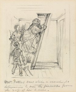 "Sra. Pottles não suporta uma multidão" de John Leech