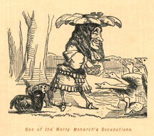 Uma das ocupações dos monarcas alegres, 1897. de John Leech