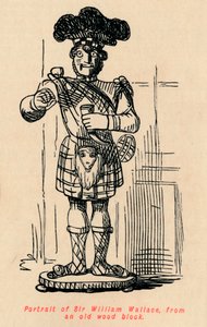 Retrato de Sir William Wallace, de um antigo bloco de madeira, c1860, c1860 de John Leech