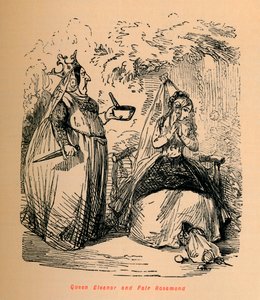 Rainha Eleanor e Fair Rosamond, c1860, c1860 de John Leech