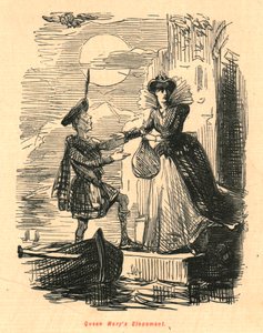Rainha Marys Elopement, 1897. de John Leech