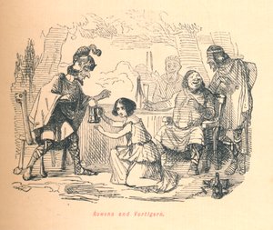 Rowena e Vortigern, c1860, c1860. de John Leech