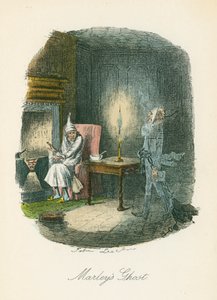 Cena de A Christmas Carol por Charles Dickens, 1843