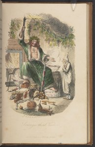 O terceiro visitante de Scrooge, da primeira edição de 