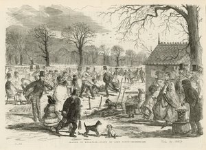Patinação no Hyde Park de John Leech