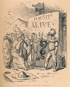 Os embaixadores que compraram Aesculaplus, 1852 de John Leech