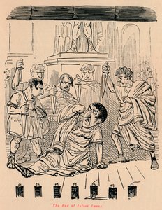 O fim de Júlio César, 1852 de John Leech