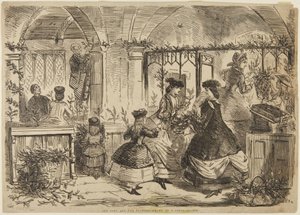 A pia baptismal e as flores de John Leech