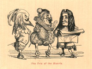 O trio dos Stuarts, 1897. de John Leech