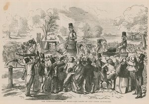 A demonstração no Hyde Park de John Leech