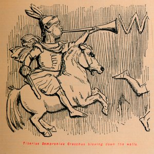 Tiberius Julius Alexander soprando as paredes de 1852 de John Leech
