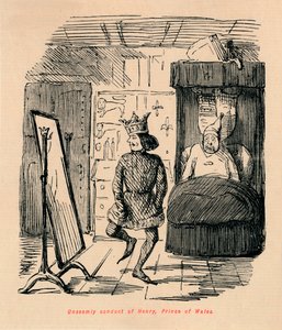 Conduta indecorosa de Henrique, Príncipe de Gales, c1860, c1860 de John Leech