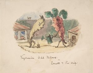 Companheiros Estranhos Vegetarianos: ou, Carrott e Pa-Snip, 1837-64. de John Leech