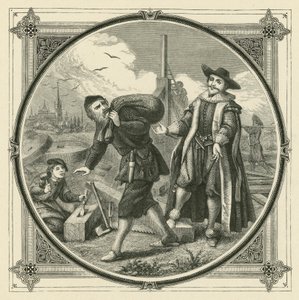 Um moinho inteiro para moer uma bicada de milho (gravura) de John Leighton