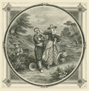 Ninguém pode amar thetis e galatea ao mesmo tempo (gravura) de John Leighton
