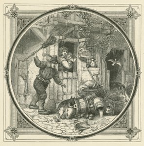 O que a porca faz, os porquinhos devem pagar (gravura) de John Leighton