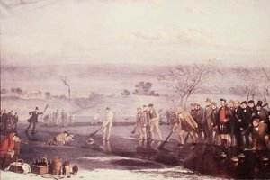 Curling em Rowyards Loch de John Levack