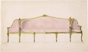Design para um canapé de John Linnell