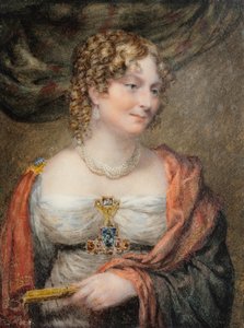 Retrato de Anne Law (nascida Towry), 1ª Lady Ellenborough de John Linnell