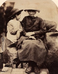 Servos em Rhagatt, Corwen, North Wales, c. 1860. de John Lloyd