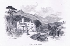 Casa de Ticiano, Cadore, de The Magazine of Art 1893, Cassell and Company de John MacWhirter
